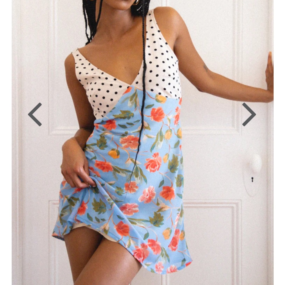 VRG GRL Cannes Collective Bias Cut Mini Dress